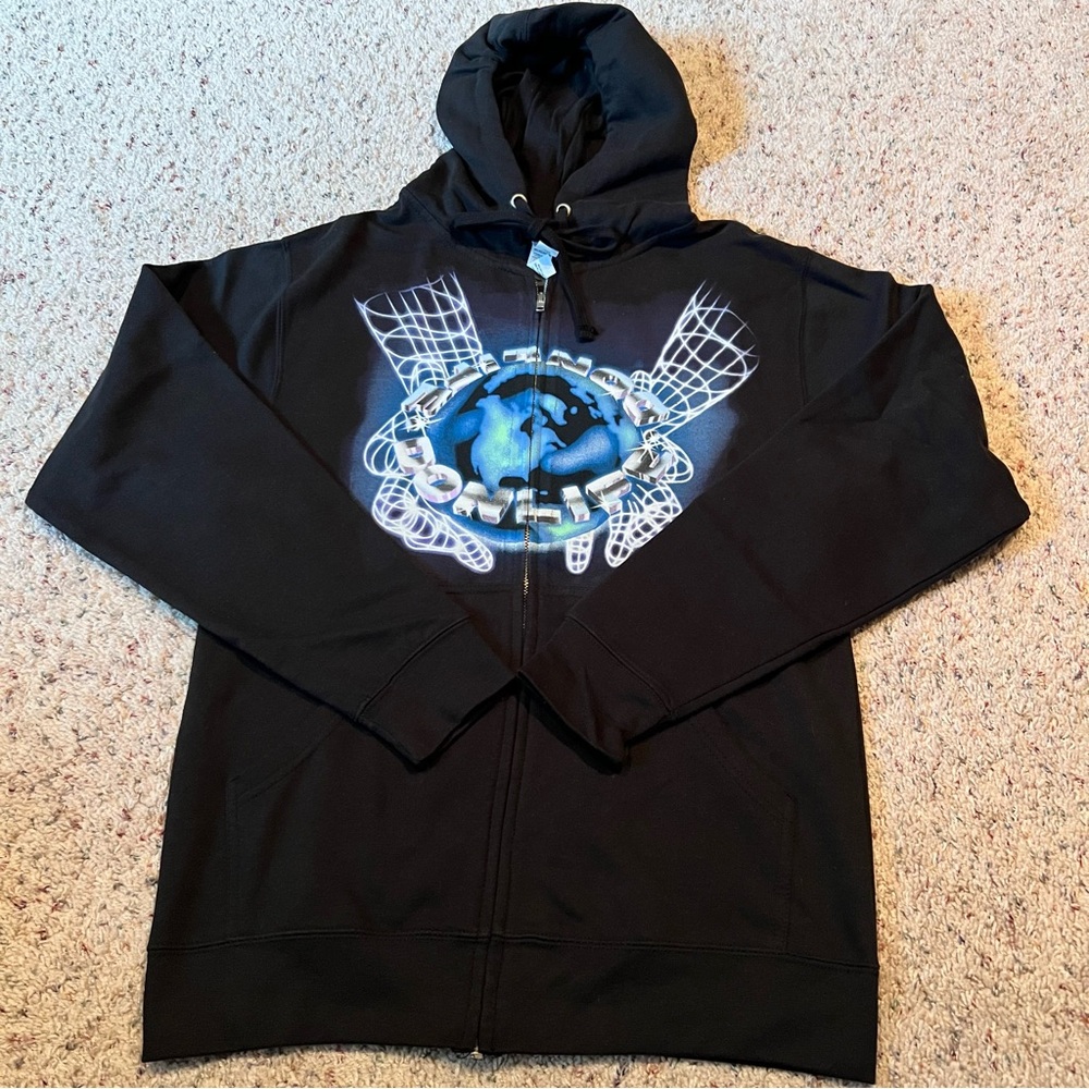 Big Sean Black Hoodie with Blue Graphic Design